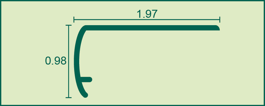 SPC Extended Overlap Stair Nose