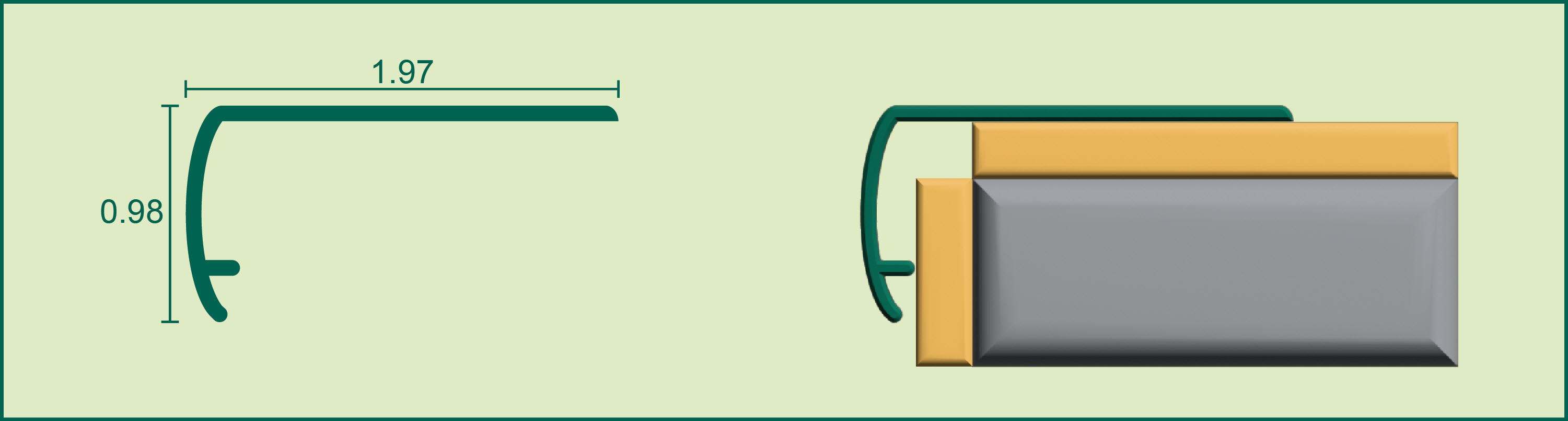 SPC Extended Overlap Stair Nose